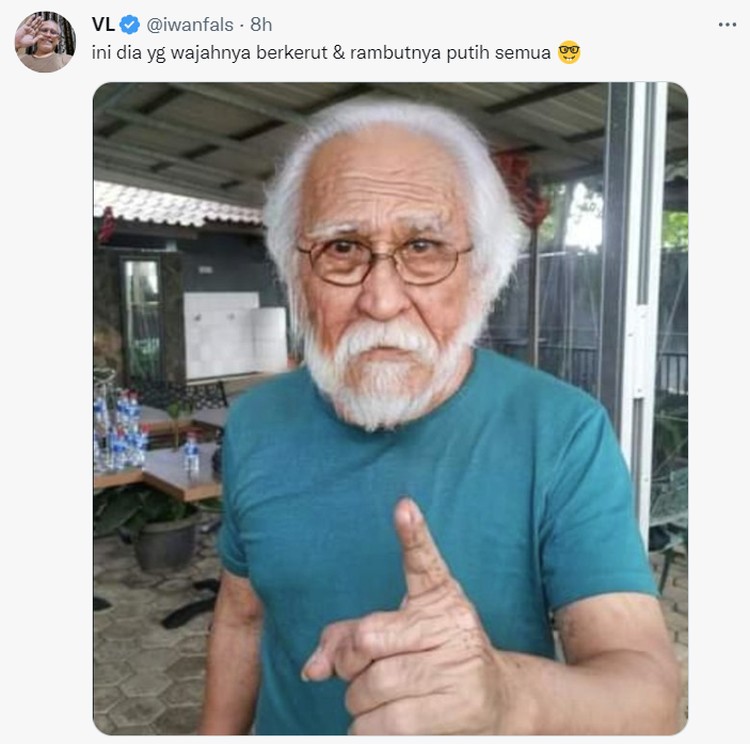 Meme Rambut Putih di Twitter Buatan Netizen
