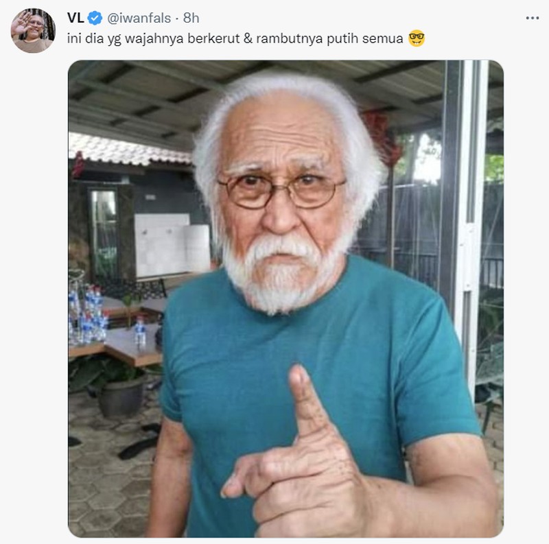 Meme Rambut Putih di Twitter Buatan Netizen