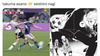 Ada juga yang bilang sosok berambut putih adalah Takum Asano dan Seishiro Nagi. Foto: (Twitter)