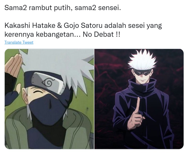Meme Rambut Putih di Twitter Buatan Netizen