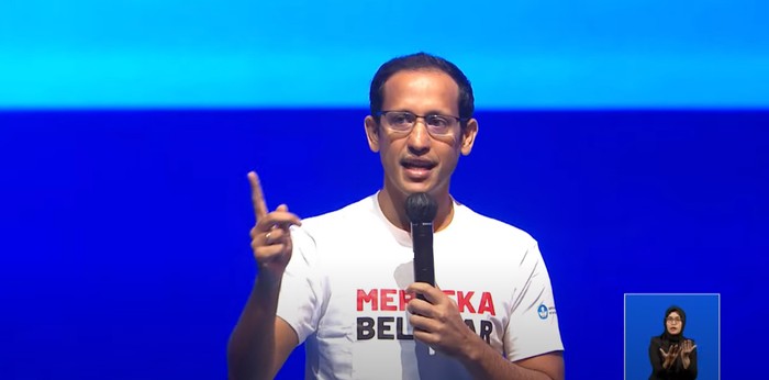 Mendikbudristek Nadiem Makarim.