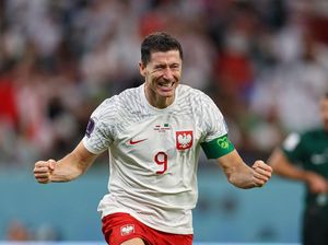 Hore! Lewandowski Akhirnya Cetak Gol di Piala Dunia