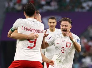 Lewandowski Cetak Gol, Polandia Unggul 2-0 atas Arab Saudi