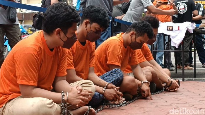 4 pelaku terlibat aksi pembacokan pelajar hingga tewas saat Hari Guru (Goklas Wisely/detikSumut)