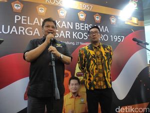 RK Gabung Golkar, Airlangga Optimistis Tatap Kemenangan di Jabar