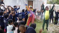Kegiatan yang diselenggarakan Himpunan Mahasiswa Rumpin tersebut dilakukan sebagai trauma healing bagi anak-anak. 