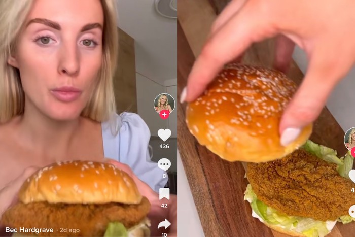 Duplikat Burger KFC Buatan Netizen TikTok