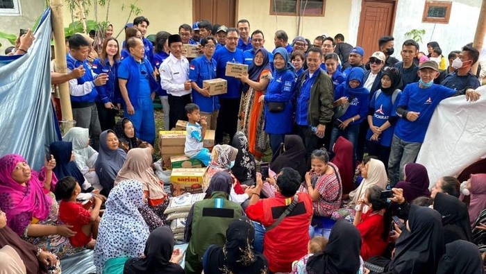 Diinstruksi AHY, Wasekjen Jovan Salurkan Bantuan untuk Korban Gempa Cianjur