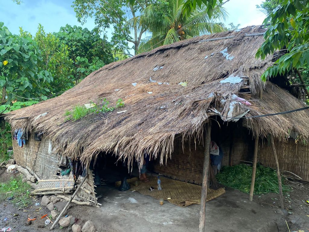 Kondisi rumah penyandang difabel di Lombok Tengah, NTB. (Istimewa)