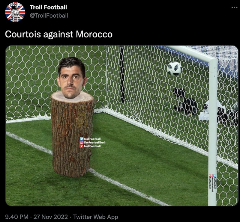 Meme Belgia vs Maroko Piala Dunia 2022