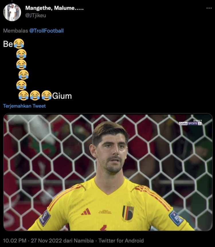 Meme Belgia vs Maroko Piala Dunia 2022