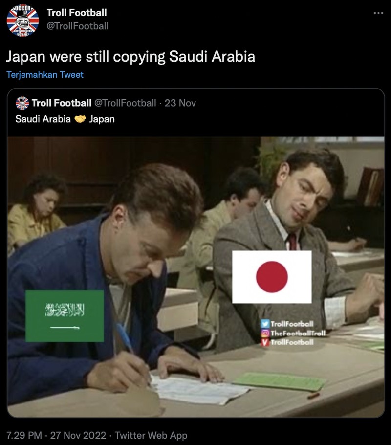 Meme Jepang vs Kosta Rika