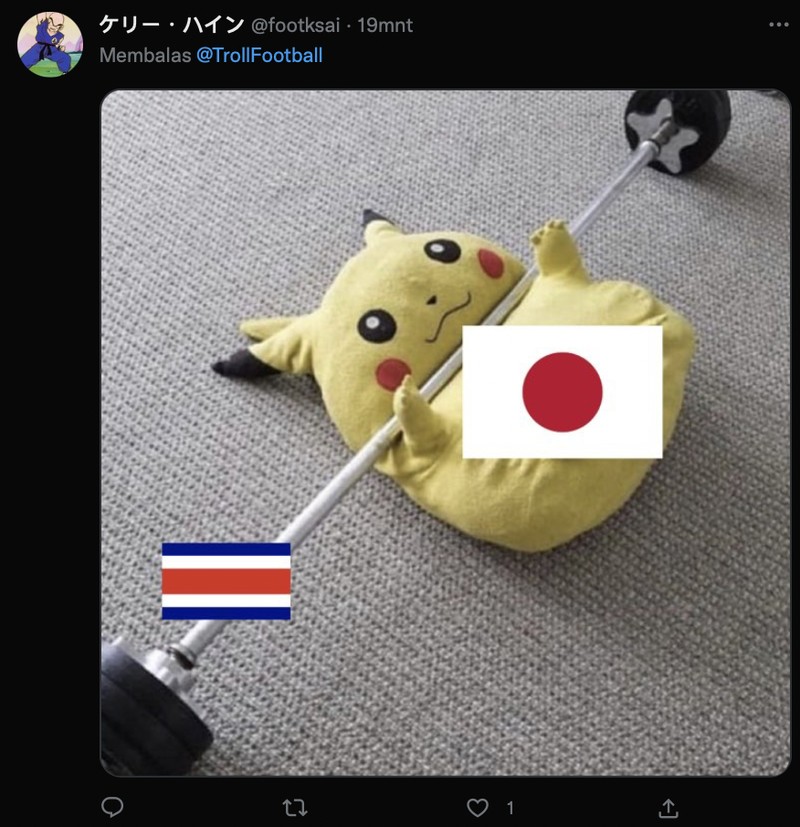 Meme Jepang vs Kosta Rika