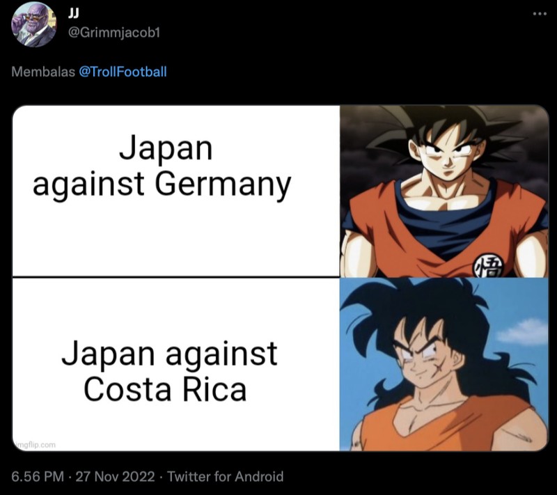 Meme Jepang vs Kosta Rika