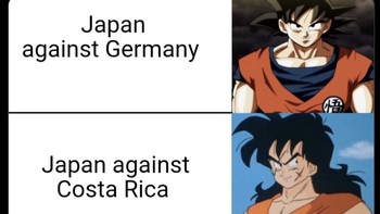 Di laga pertama, Jepang bisa mengalahkan tim unggulan Jerman. Eh, malah sekarang kalah sama Kosta Rika. Foto: Twitter