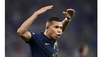 Dalam 12 laga terakhir, Mbappe sudah mencetak 14 gol untuk Prancis. Foto: Twitter