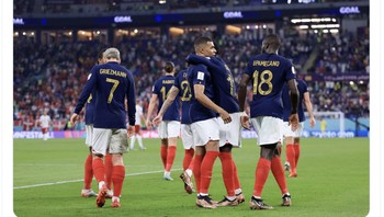 Dengan lolos babak grup, Prancis telah membuat pernyataan besar bahwa mereka siap mempertahankan gelar juara. Foto: Twitter