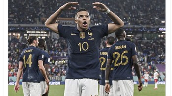 Ya, Prancis berhasil mematahkan kutukan itu dengan performa yang luar biasa dan mengalahkan Denmark 2-1. Foto: Twitter