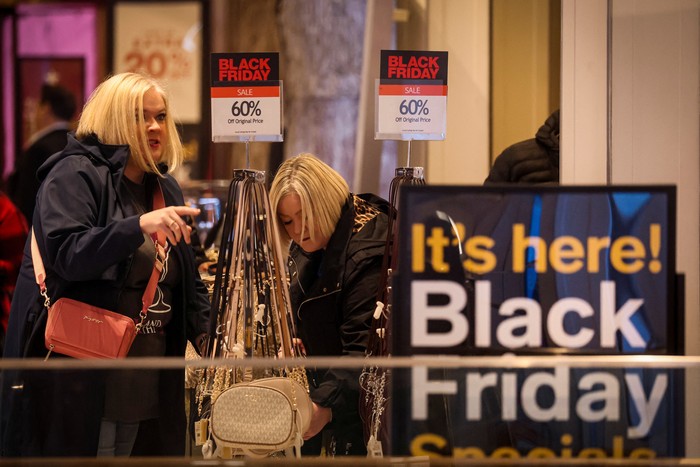People shop at Macys Herald Square during Black Friday sales in New York City, U.S., November 25, 2022. REUTERS/Brendan McDermid