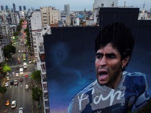 Mural-Mural Raksasa Maradona Muncul di Buenos Aires, Ada Apa?