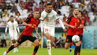 Injury Time! Maroko Unggul 2-0 atas Belgia