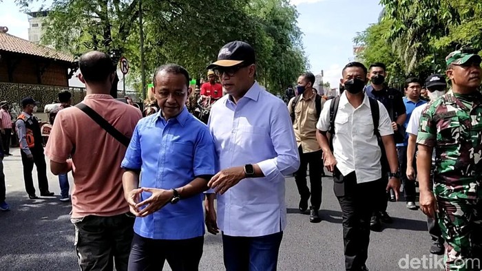 Suasana gladi pernikahan Kaesang-Erina di Solo, Minggu (27/11/2022).