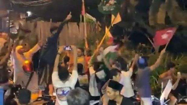 Suporter piala dunia di Maluku