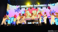 The Prediksi juga menampilkan aksi koreografi layaknya boyband. Foto: (dok. Rifkianto Nugroho/detikcom)