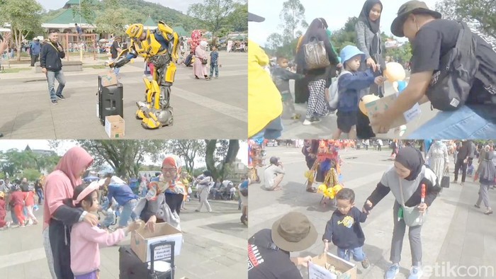 Warga Sumedang antusias ikut Gerakan 5 Ribu Pertama untuk korban gempa di Cianjur.