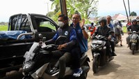 Ini momen saat Zulhas menyambangi pengungsi gempa Cianjur di kawasan Kampung Cikamuning, Kampung Rawacina, dan Kampung Cikareyom Desa Nagrak.