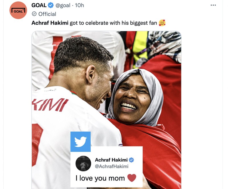 Achraf Hakimi Cium Ibu