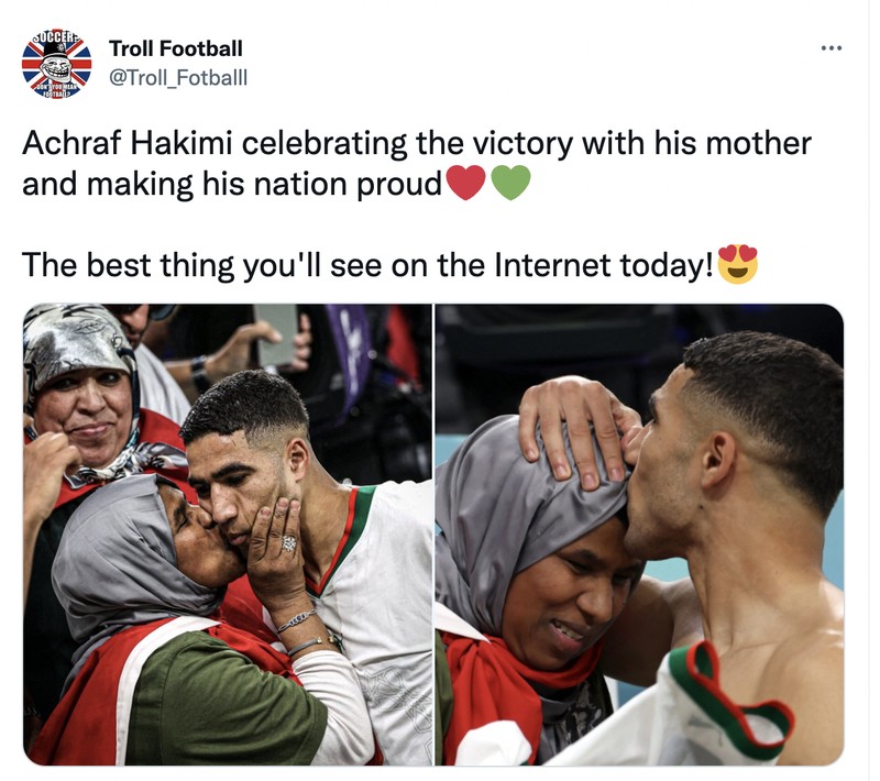 Achraf Hakimi Cium Ibu