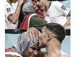 Viral Bintang Maroko Achraf Hakimi Cium Ibu Usai Libas Belgia
