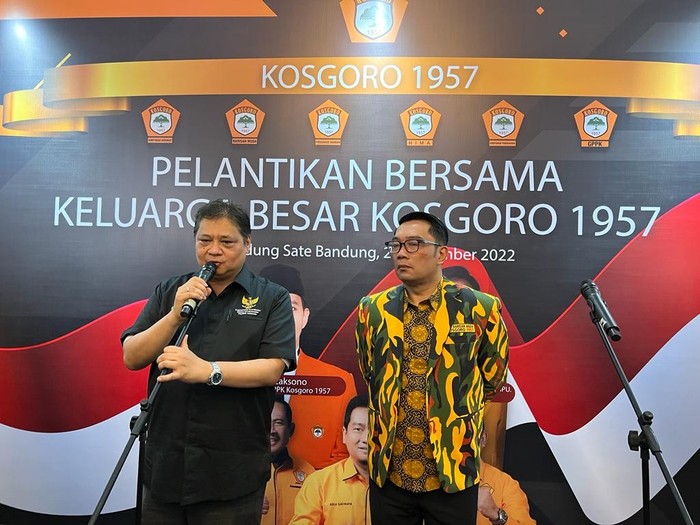 Airlangga Hartarto dan Ridwan Kamil
