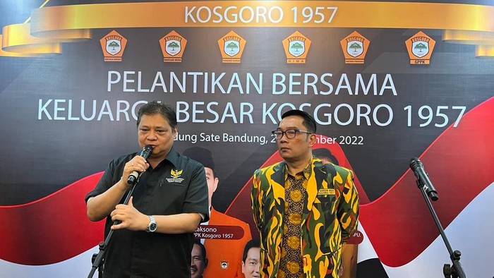 Airlangga Hartarto dan Ridwan Kamil