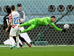 Alphonso Davies mencetak gol perdana Les Rouges di Piala Dunia 2022. Patrick T. Fallon/AFP/Getty Images  