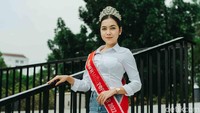 Kepada detikcom, Dita Johard mengaku bahagia banget bisa menjadi pemenang kontes model. (Foto: Kenny Gida)