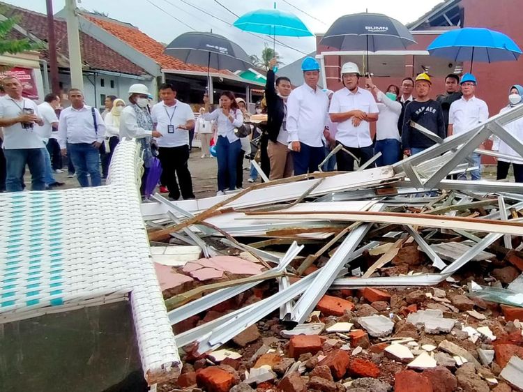 Saat Direksi Terjun Langsung ke Lokasi Bencana Cianjur