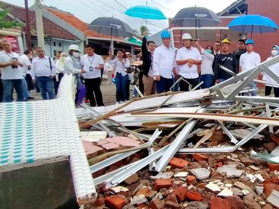 Saat Direksi Terjun Langsung ke Lokasi Bencana Cianjur
