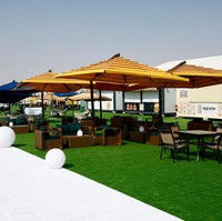 Penginapan juga didukung sejumlah fasilitas lain, seperti restoran dan supermarket. Harga kamar sendiri sudah termasuk sarapan dan dua botol minum yang selalu diganti setiap harinya di kamar. (Foto: Fu Tian/China News Service via Getty Images)