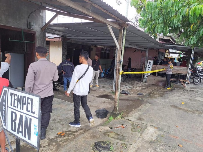 Lokasi penikaman karyawan Hutama Karya Infrastruktur di Stabat, Langkat