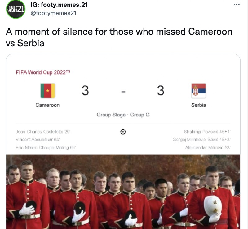 Meme Serbia Kamerun