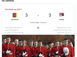 Serbia vs Kamerun 3-3, Netizen: Pertandingan Gila
