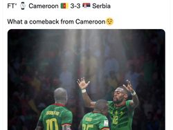 Serbia vs Kamerun 3-3, Netizen: Pertandingan Gila