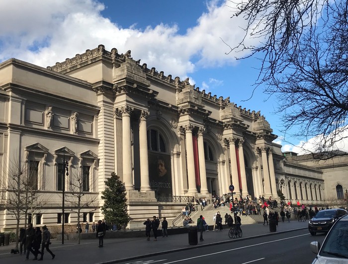 New York, N.Y.: The exterior of the Metropolitan Museum of Art in Manhattan on March 12, 2020.(Photo by Lorina Capitulo/Newsday RM via Getty Images)