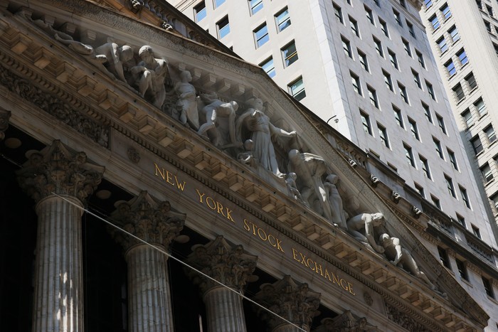 NEW YORK, NEW YORK - SEPTEMBER 13: The New York Stock Exchange is seen during afternoon trading on September 13, 2022 in New York City. U.S. stocks opened lower today and closed significantly low with the Dow Jones dropping over 1,200 points after the release of an inflation report that showed prices rising more than expected in the last month. The Consumer Price Index released by the Bureau of Labor Statistics showed prices rising 8.3% over the last year, for which economists had predicted an 8.1% increase. (Photo by Michael M. Santiago/Getty Images)