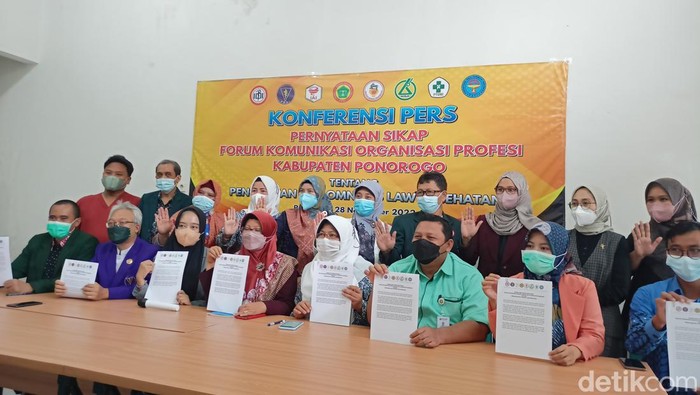 Organisasi Profesi Kesehatan di Ponorogo Tolak RUU Omnibus Law Kesehatan