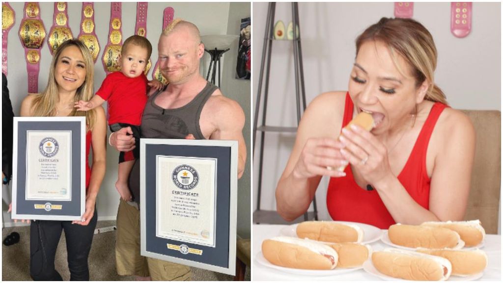 Keren! Pasangan Ini Berhasil Taklukkan Rekor Dunia Makan Hot Dog Tercepat
