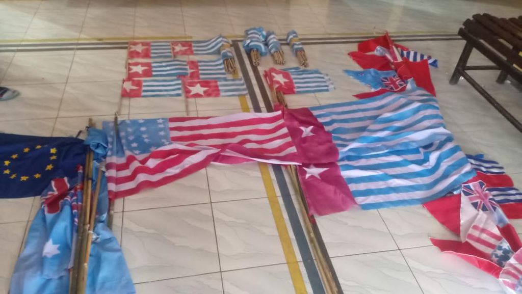 12 Orang Ditangkap Terkait Pengibaran 100 Bendera Bintang Kejora di Kaimana