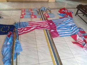 Pengibaran 100 Bendera Bintang Kejora di Kaimana, 12 Orang Ditangkap